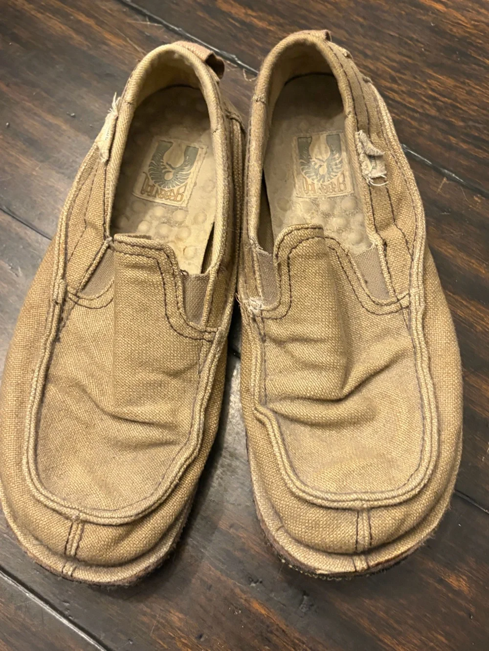 Carhartt Men's Canvas Slip-On Loafers - Light Brown size 10